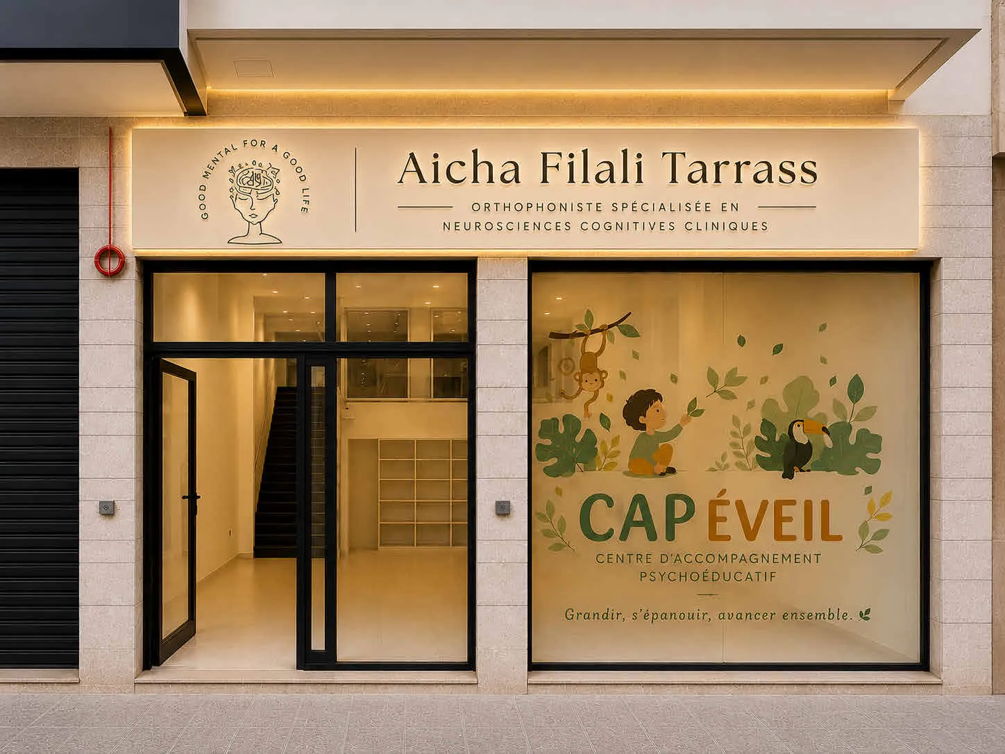 Entrée du centre CAP ÉVEIL à Casablanca